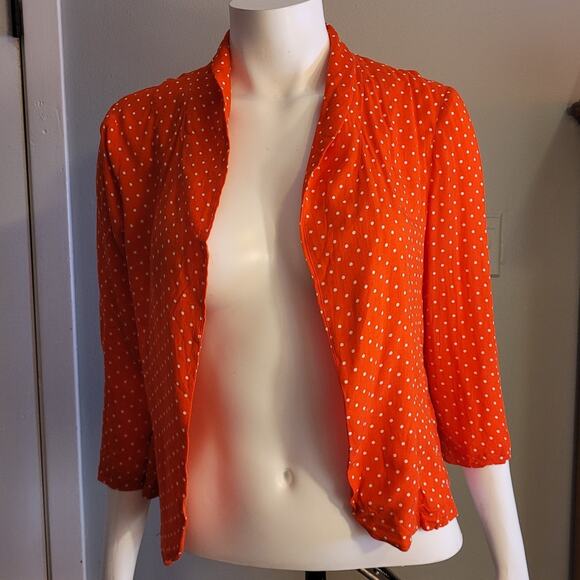 Love Sadie Red Polka Dot Cardigan Small Twee Rockabilly Dopamine Dressing - Picture 1 of 8